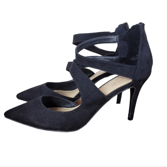 Chinese Laundry Ankle Strap Black Heels Size 11 M - Picture 3 of 5